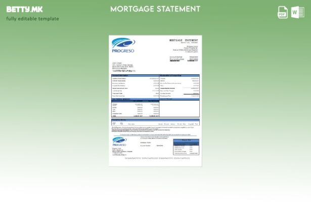 Модерен стил Шаблон за извод на банкарска хипотека на Доминиканската Република П